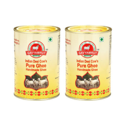 Gavyamrut Desi Cow Pure Desi Ghee 1+1 Liter